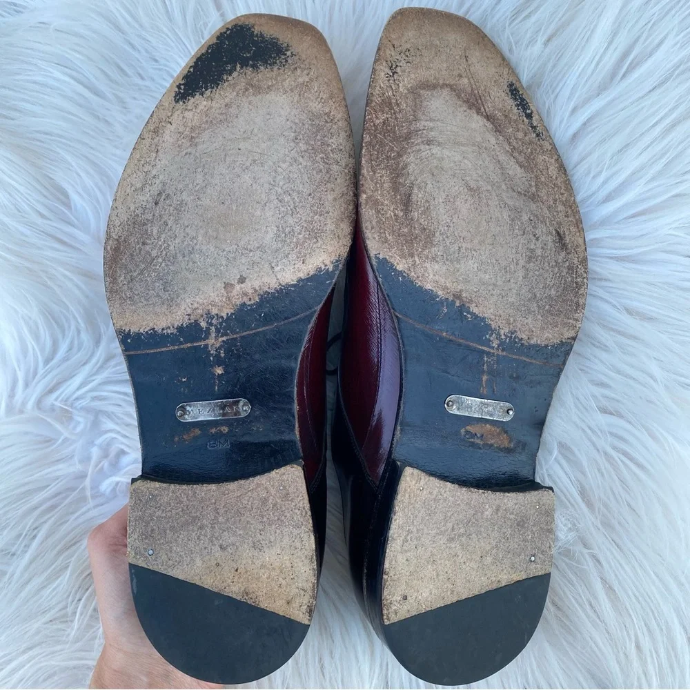 Mezlan eel skin derby shoes 8